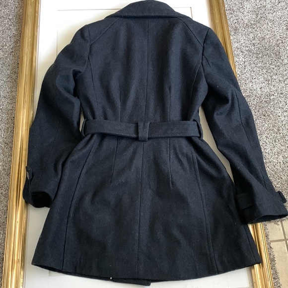 Cole haan wool blend gray coat size medium outerwear - Picture 7 of 11